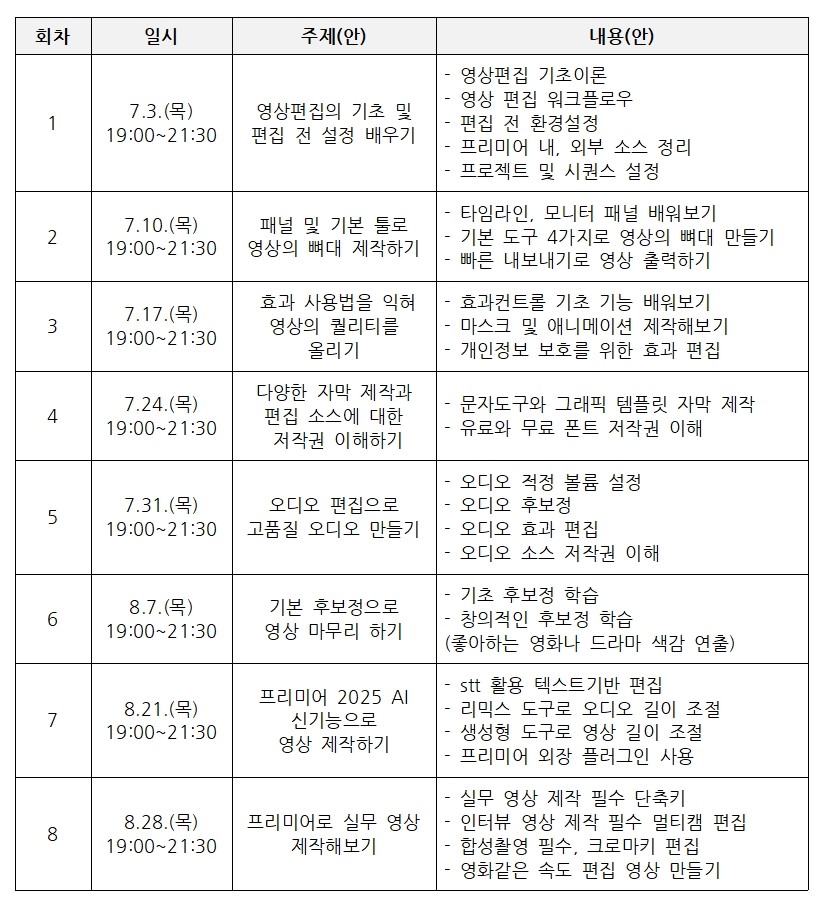 커리큘럼